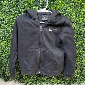 Nike Black Zip-Up Hoodie Sweatshirt‎